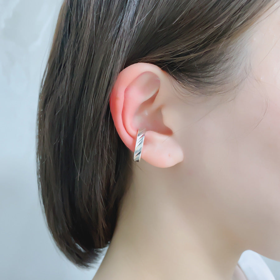 SV999 純銀シャープカット イヤーカフ|GSV5102