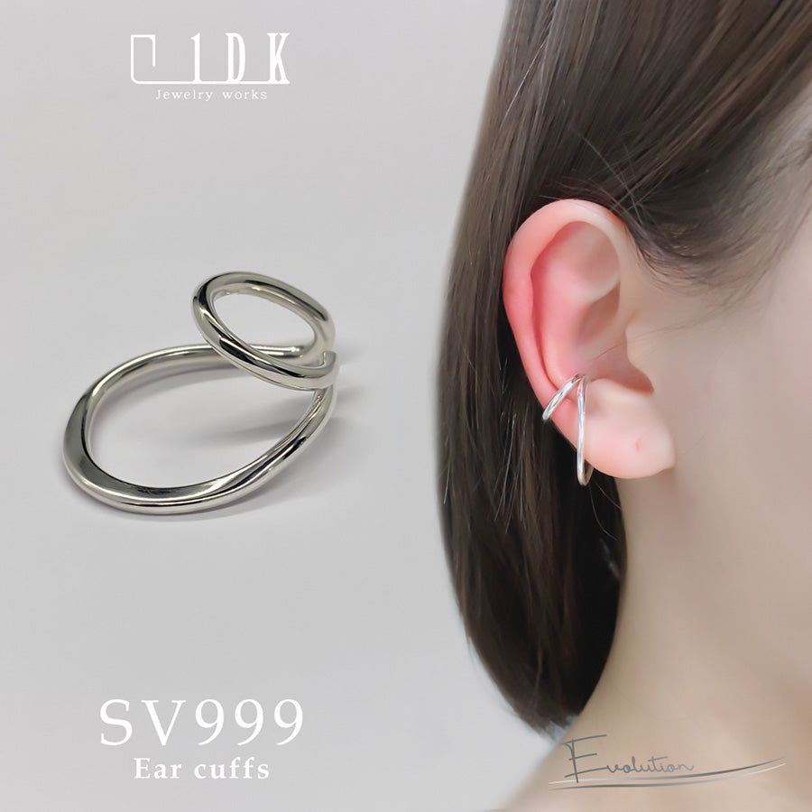 SV999 純銀two line イヤーカフ|GSV5104