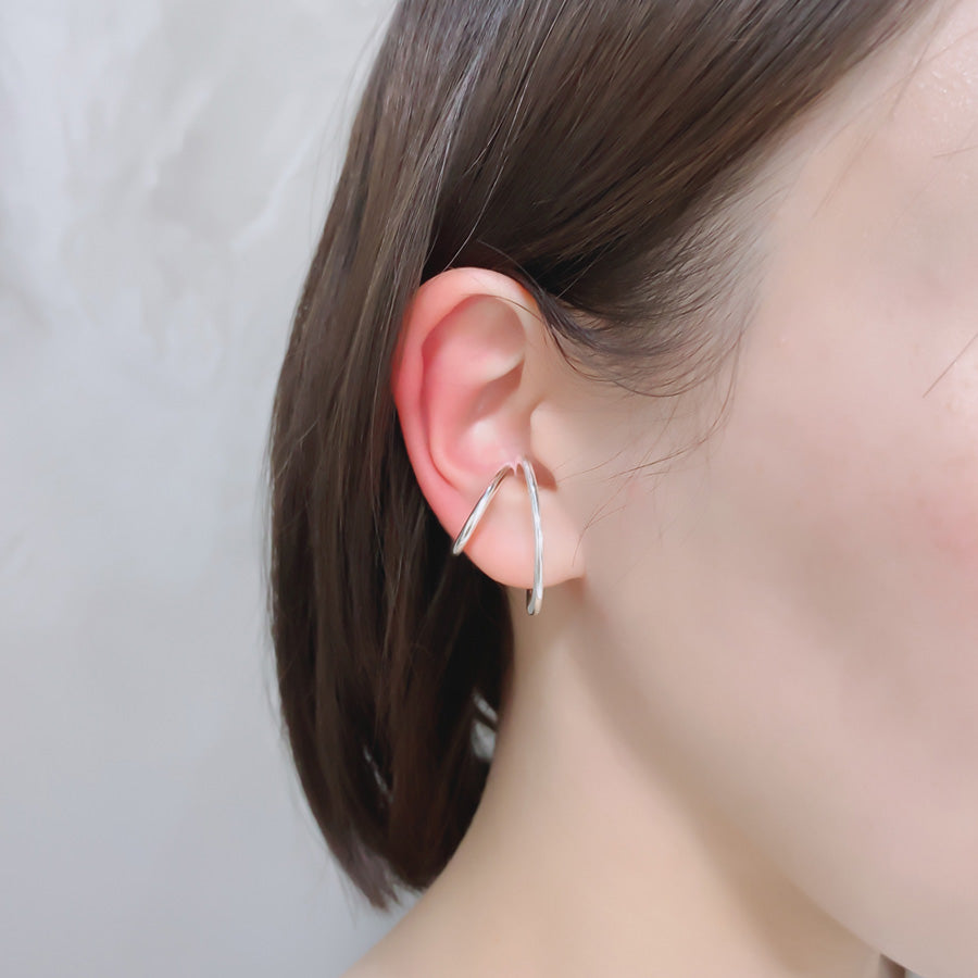 SV999 純銀two line イヤーカフ|GSV5105