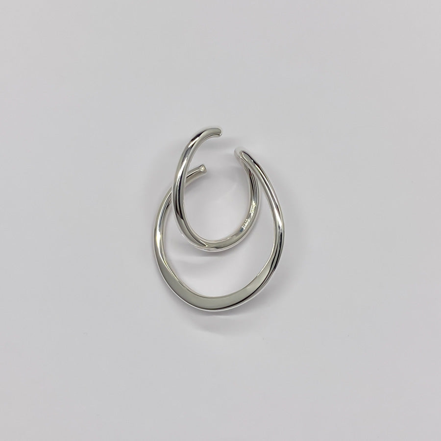 SV999 純銀cross line イヤーカフ|GSV5106