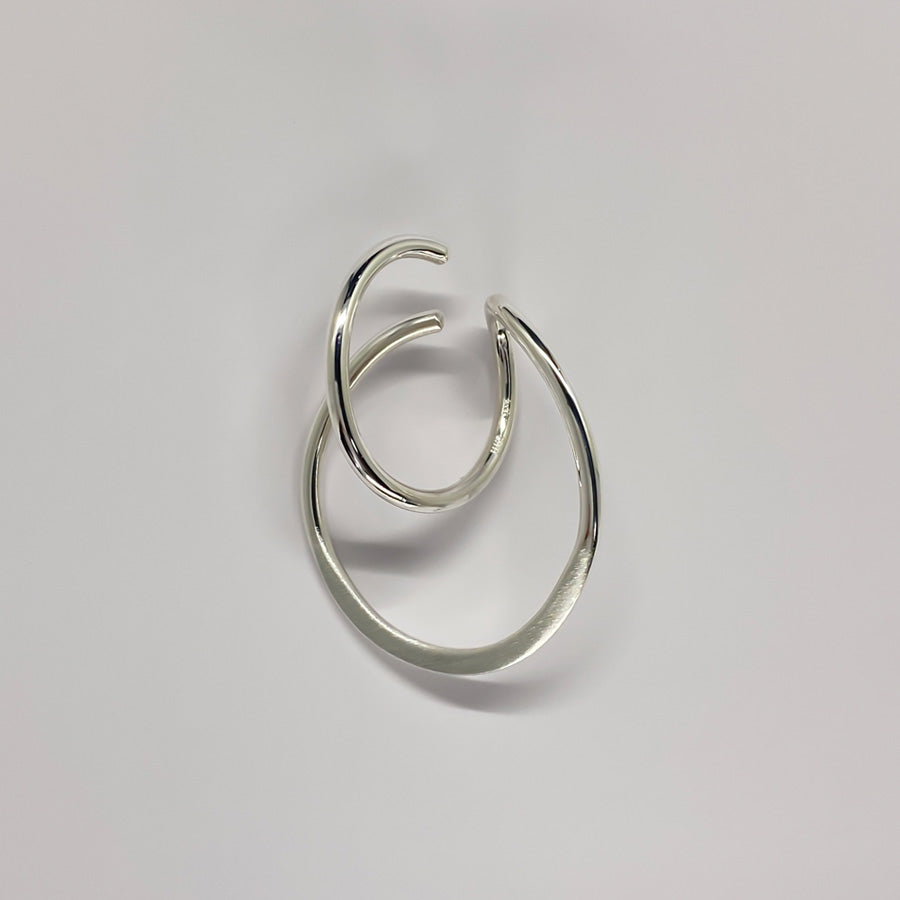 SV999 純銀cross line イヤーカフ|GSV5107