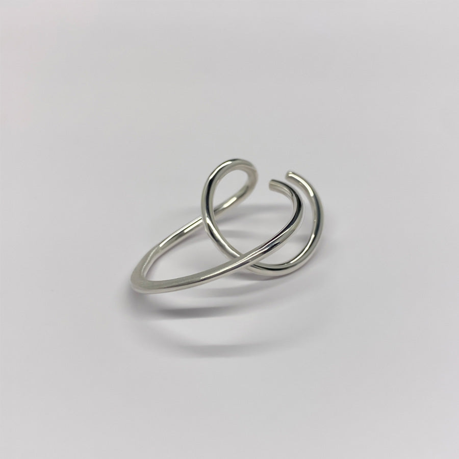 SV999 純銀cross line イヤーカフ|GSV5107