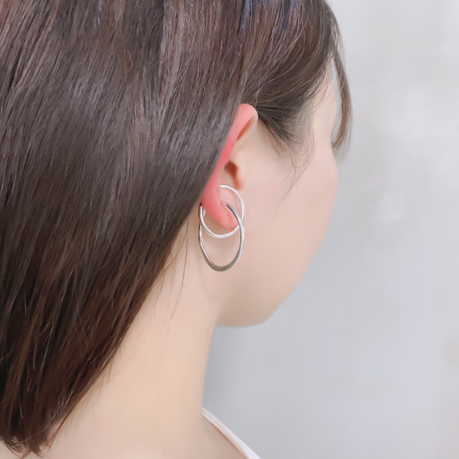 SV999 純銀cross line イヤーカフ|GSV5107