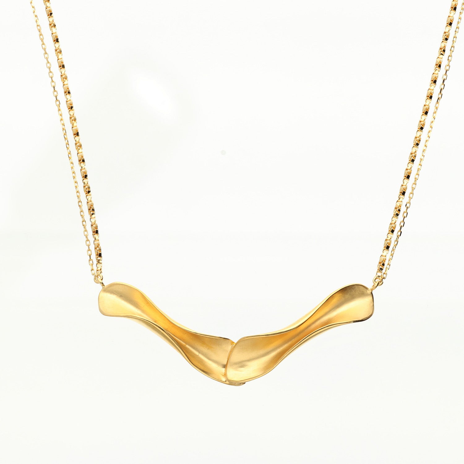 SV925 光沢の揺らぎ ネックレス|GSV8011GD