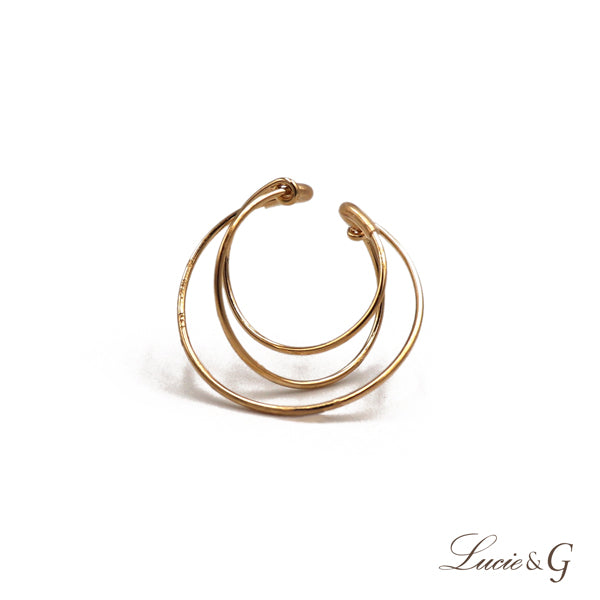 K14GF サークル 3連風イヤーカフ|LGC6021