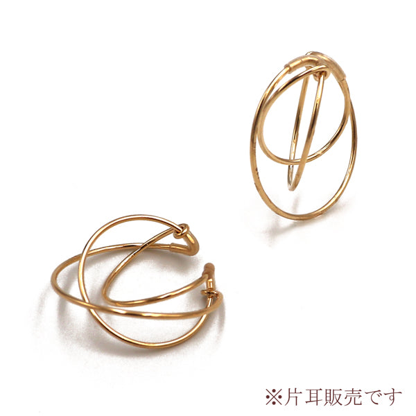 K14GF サークル 3連風イヤーカフ|LGC6021