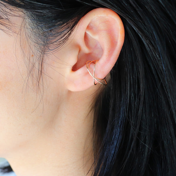 K14GF サークル 3連風イヤーカフ|LGC6021