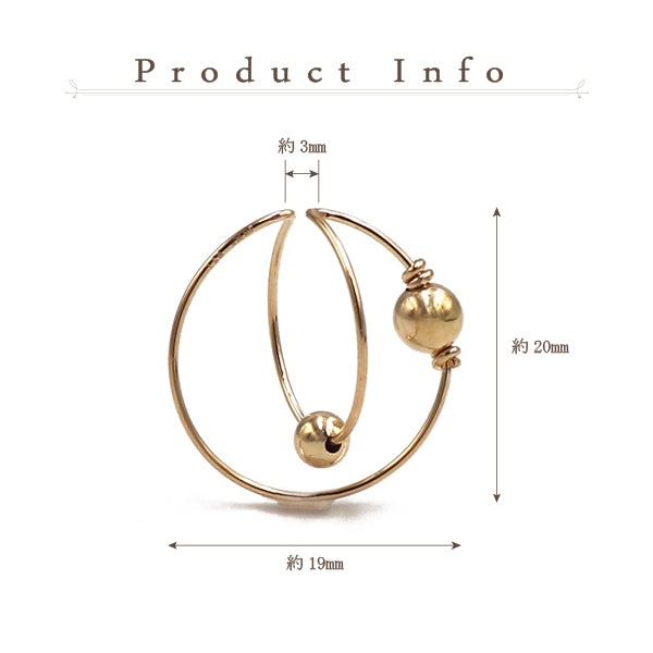 K14GF プラネット イヤーカフ|LGC6024