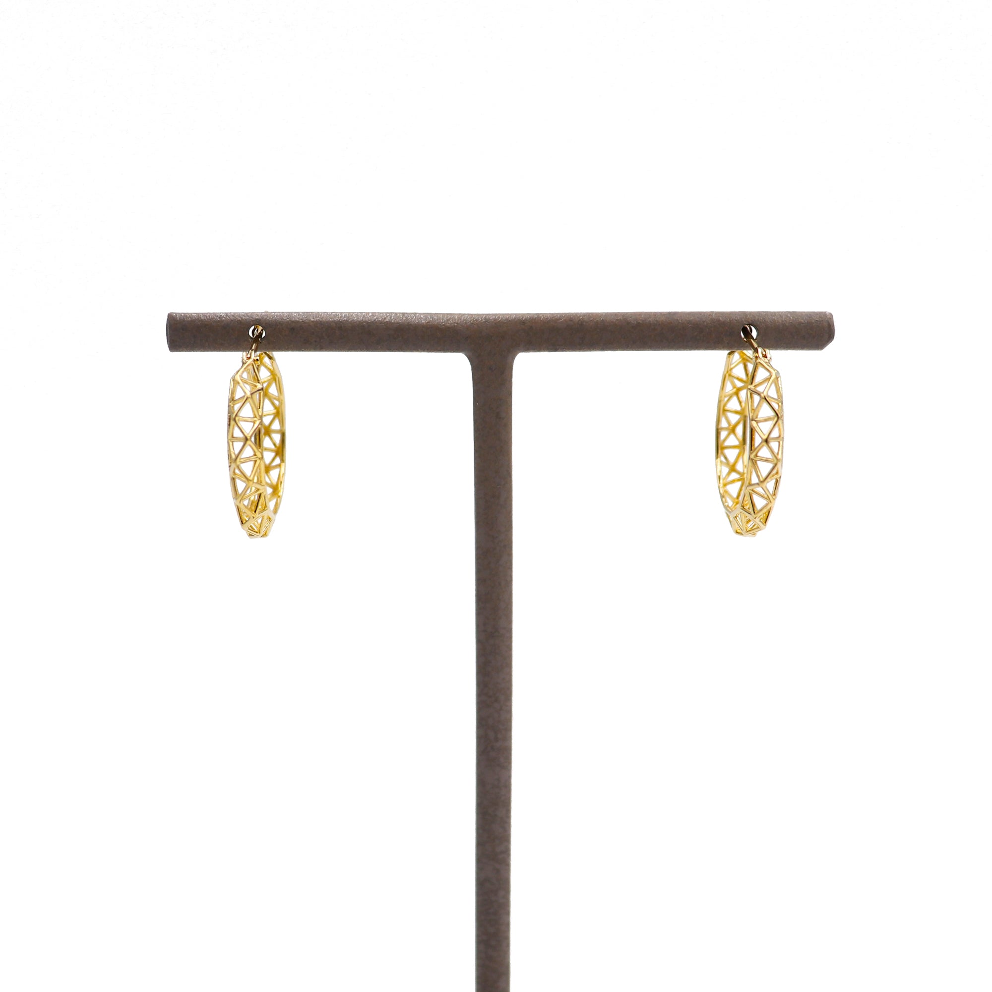 K18 デザインフープ ピアス|PCR9009