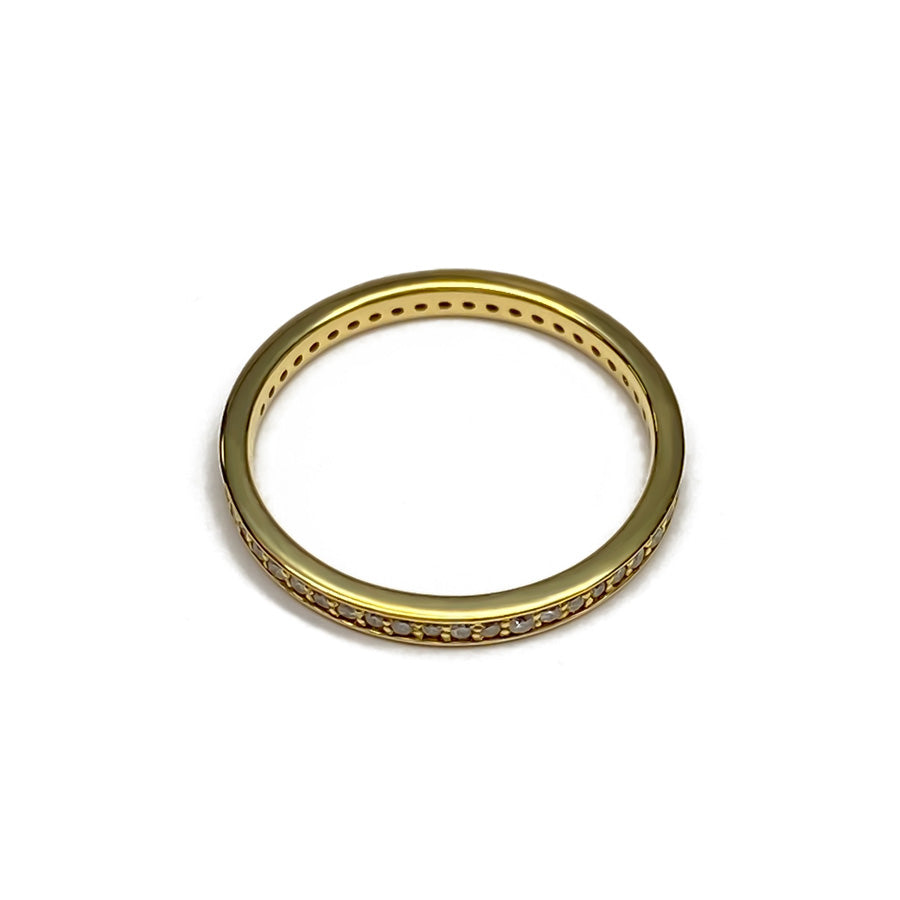 K18 ダイアモンドエタニティ リング 2mm幅|PCR9010・9011・9012