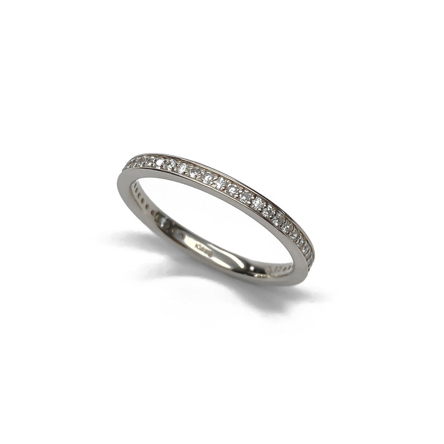K18 ダイアモンドエタニティ リング 2mm幅|PCR9010・9011・9012