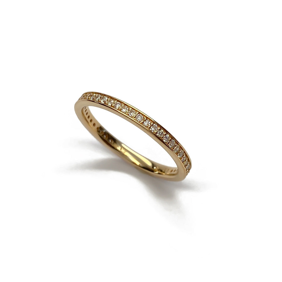 K18 ダイアモンドエタニティ リング 2mm幅|PCR9010・9011・9012