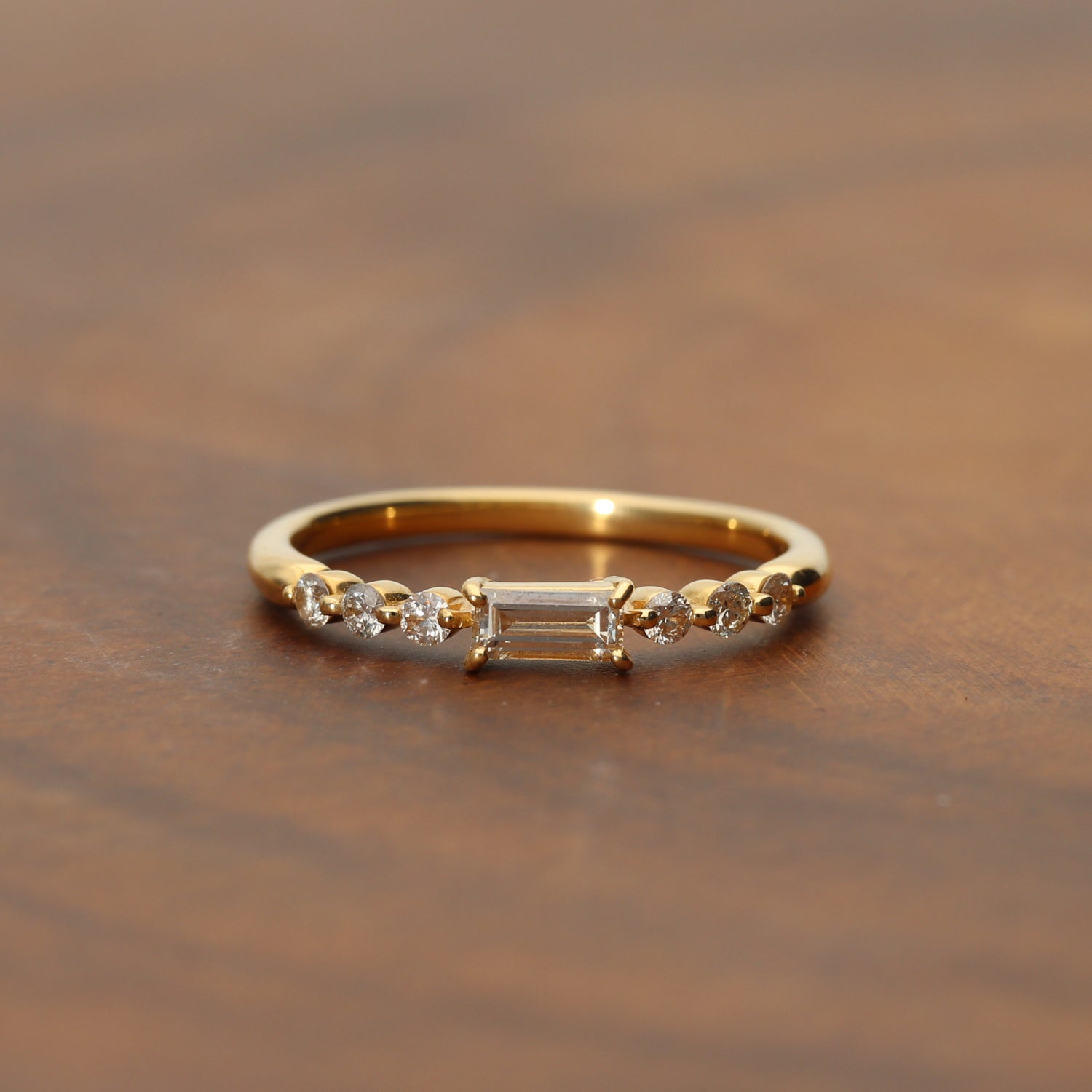 K18 バケットダイヤ リング|GR5541