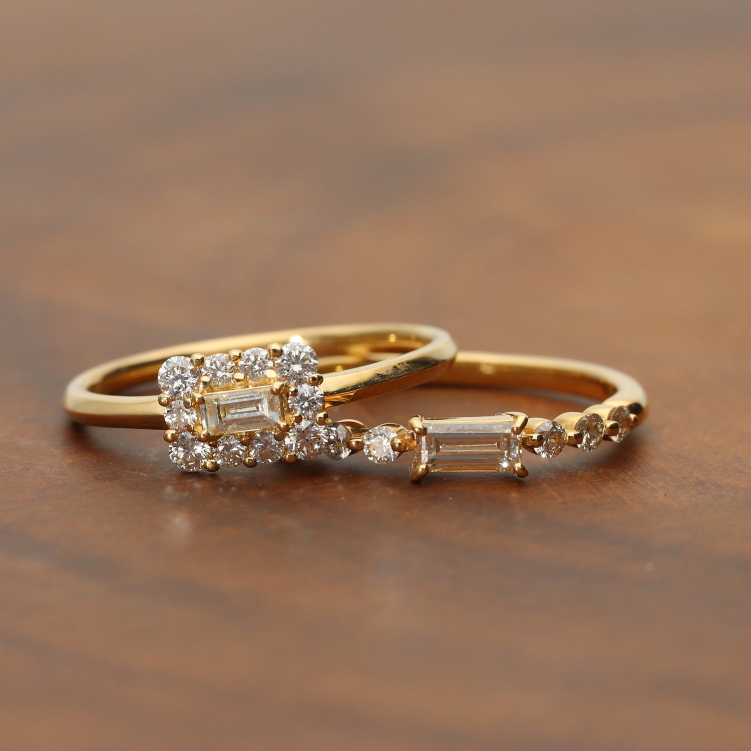 K18 バケットダイヤ リング|GR5541