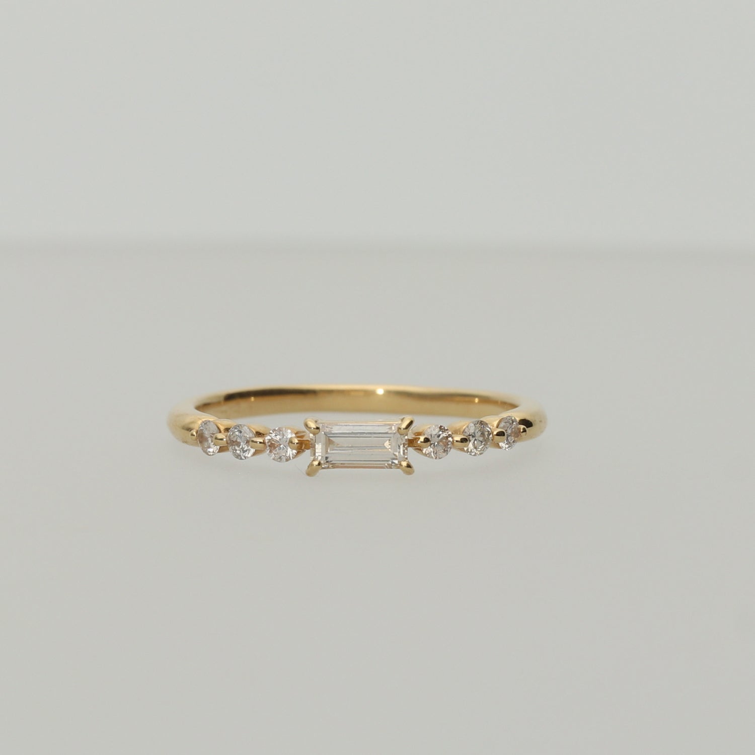 K18 バケットダイヤ リング|GR5541