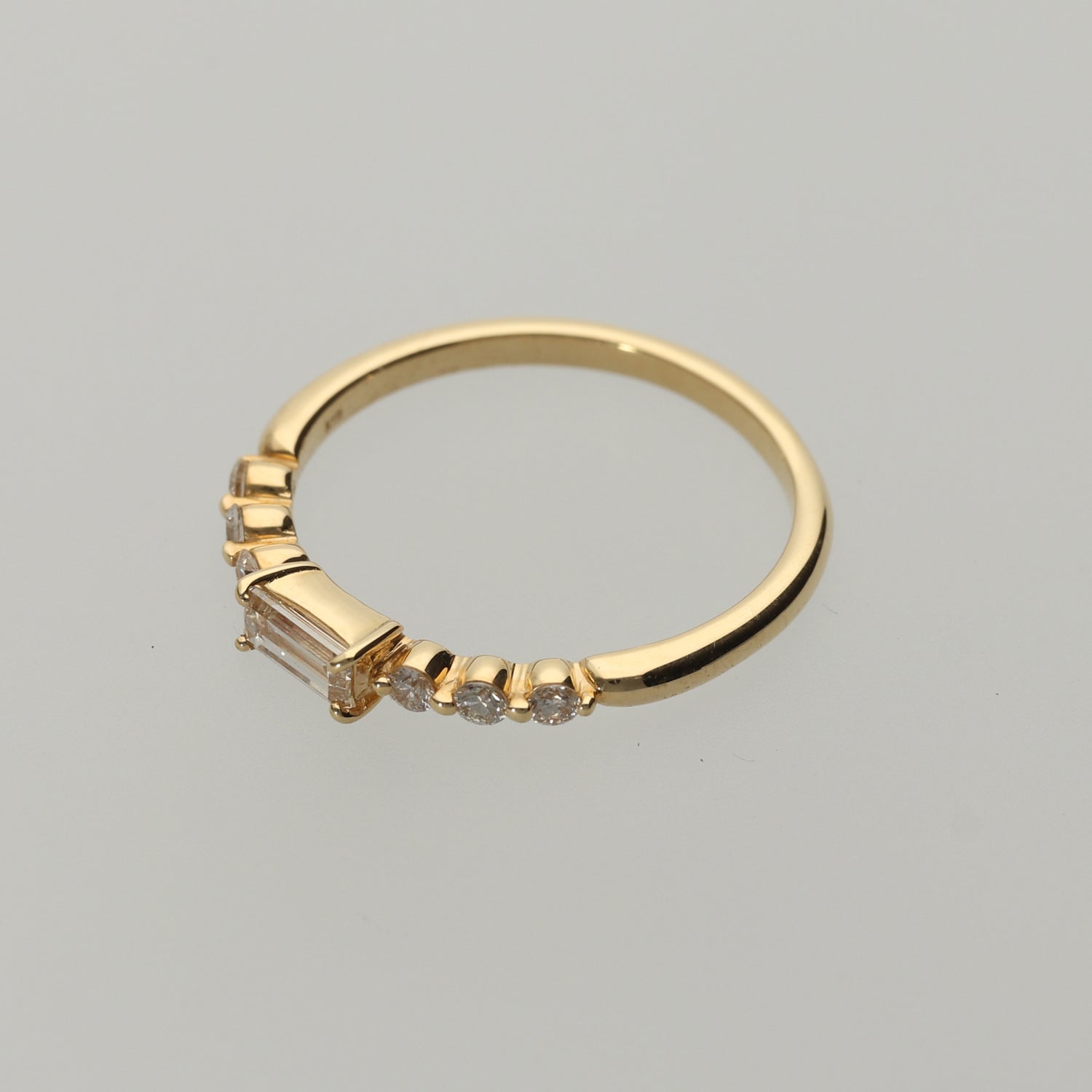 K18 バケットダイヤ リング|GR5541