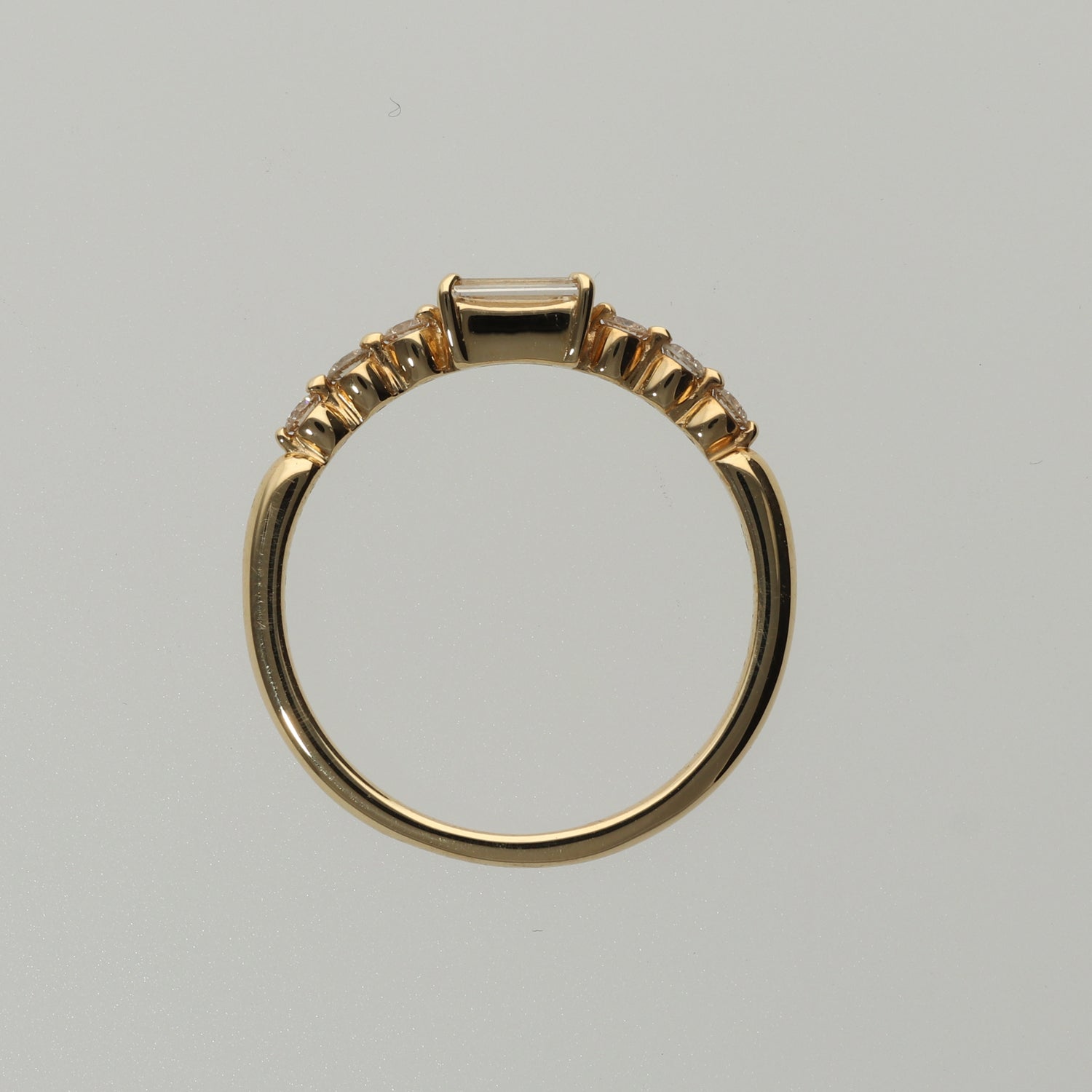 K18 バケットダイヤ リング|GR5541