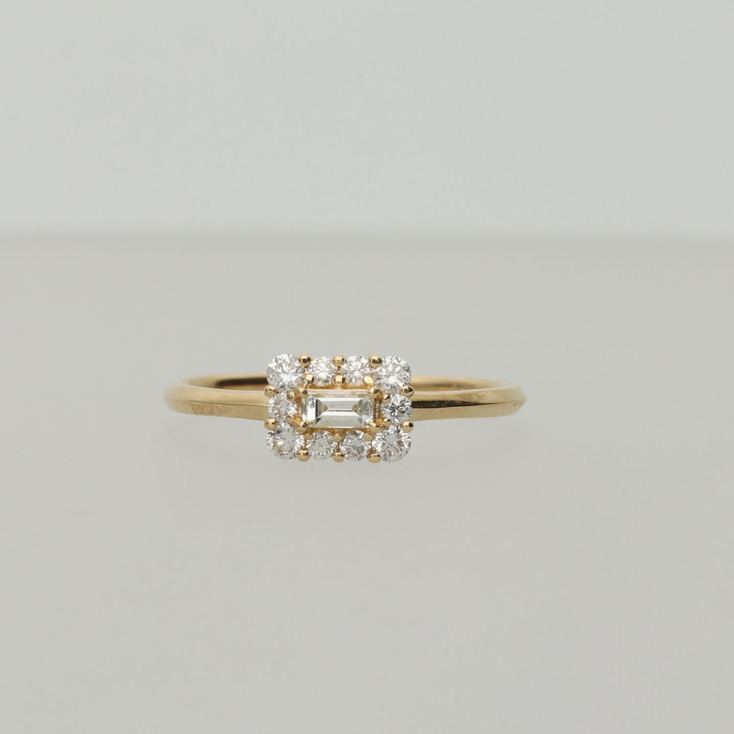 K18 バケットダイヤ取巻 リング|GR5543