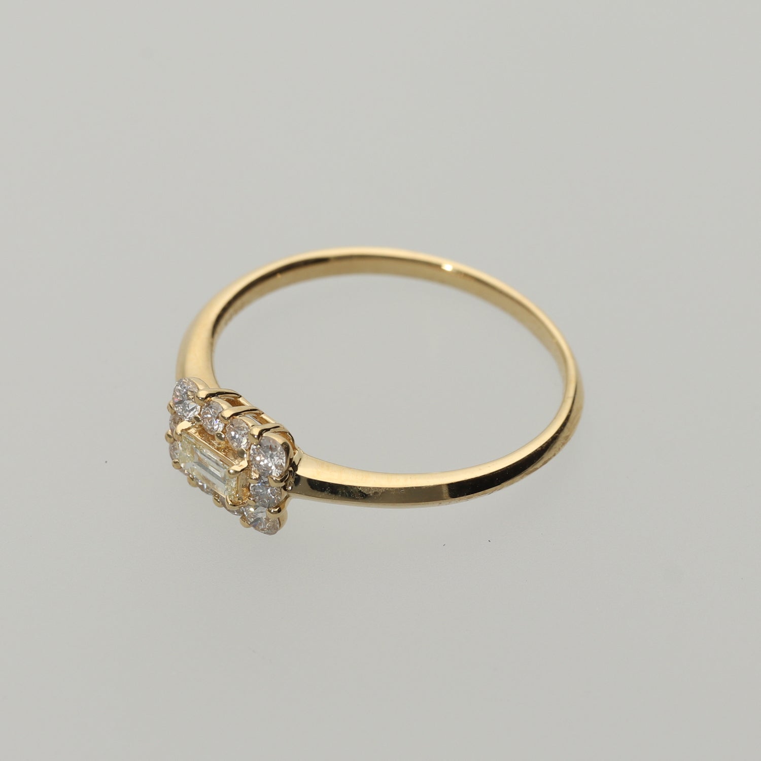 K18 バケットダイヤ取巻 リング|GR5543