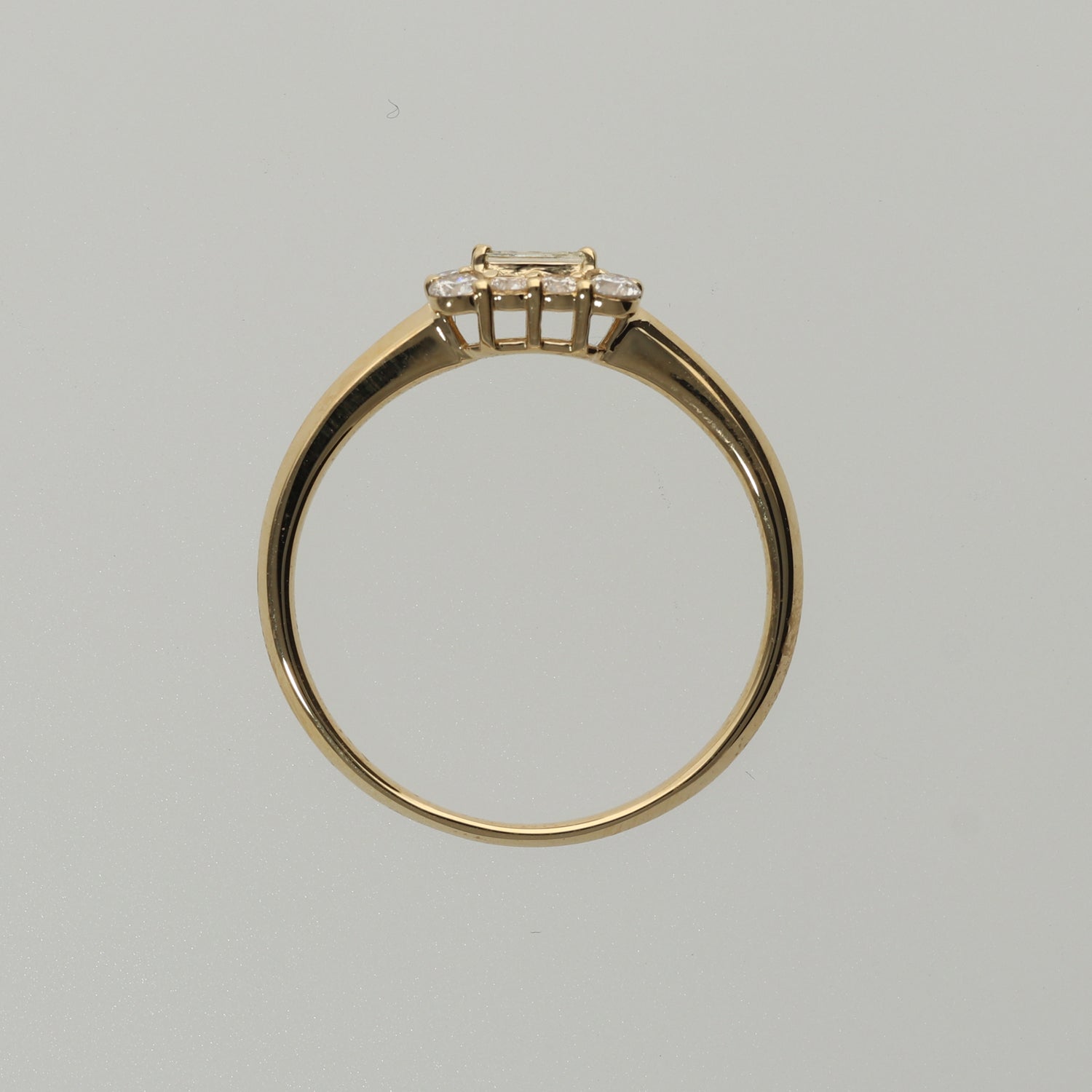 K18 バケットダイヤ取巻 リング|GR5543