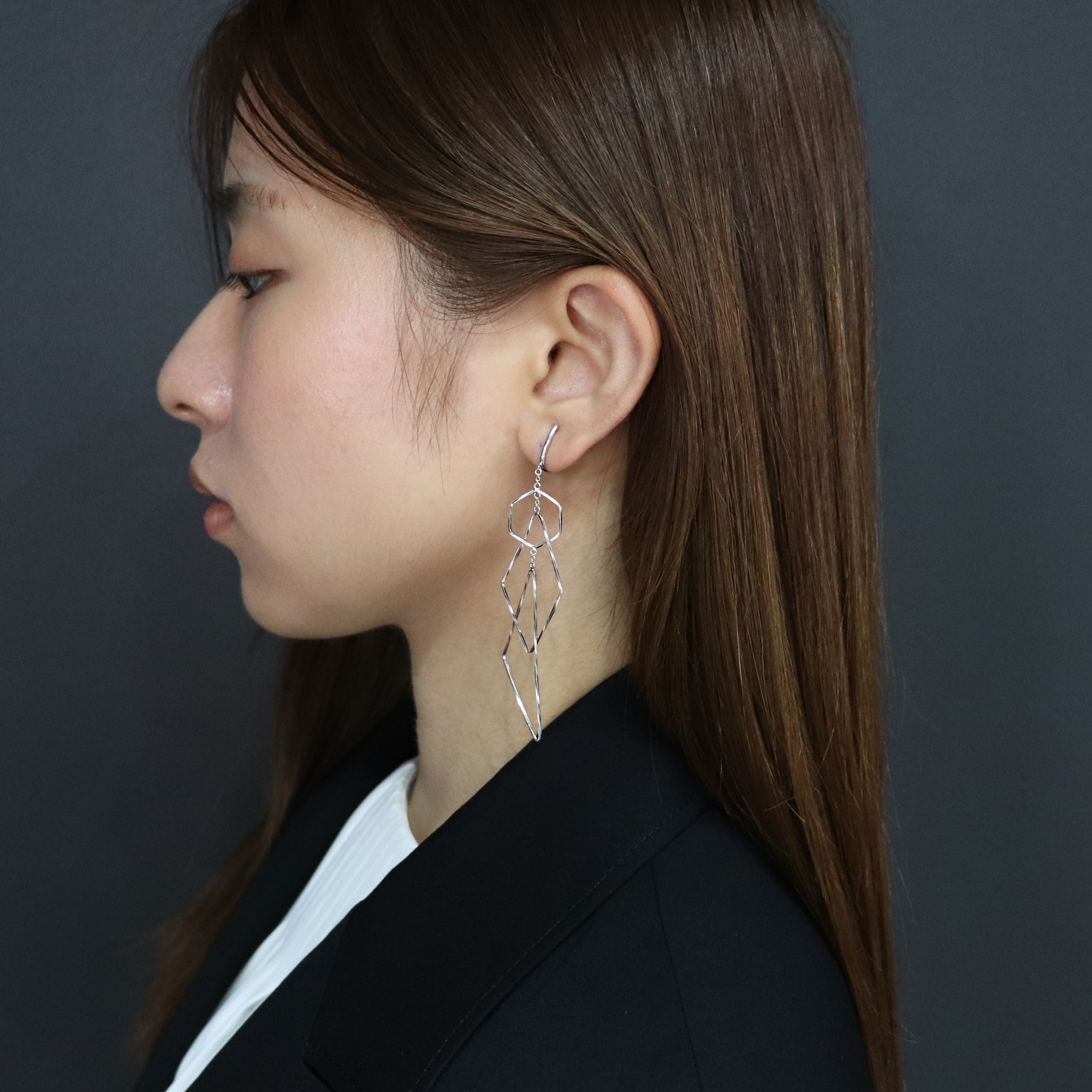 K14GF/SV  陽光の瞬き イヤリング｜GFE4178WH