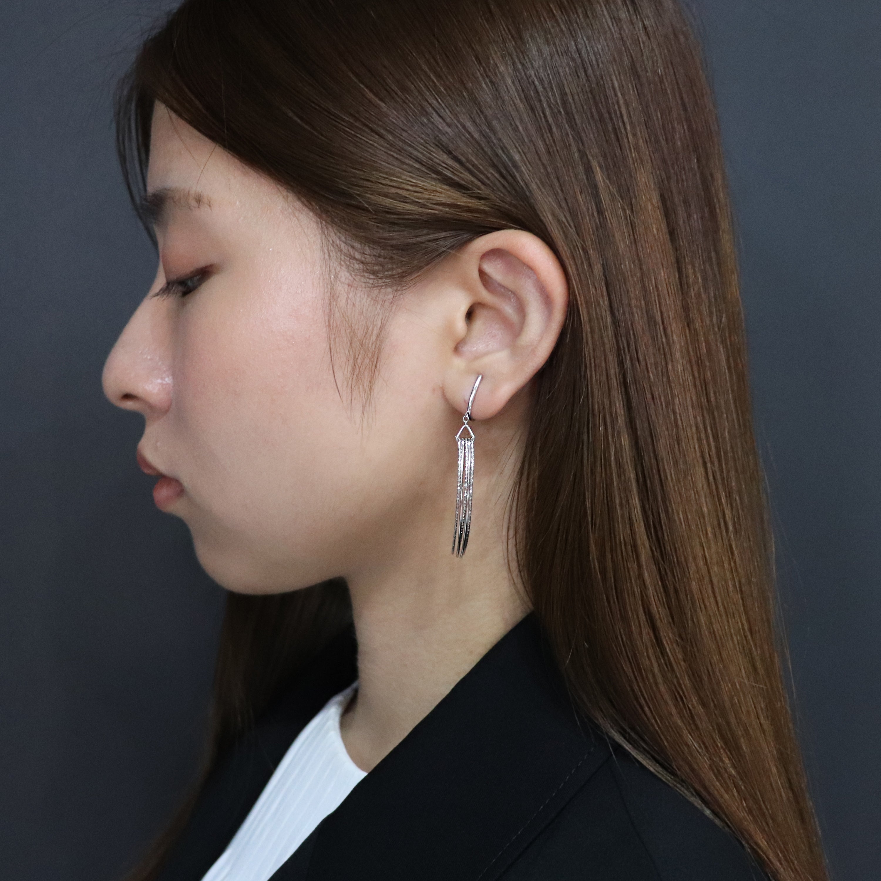 K14GF/SV  微光華のしらべ  イヤリング｜GFE4176WH