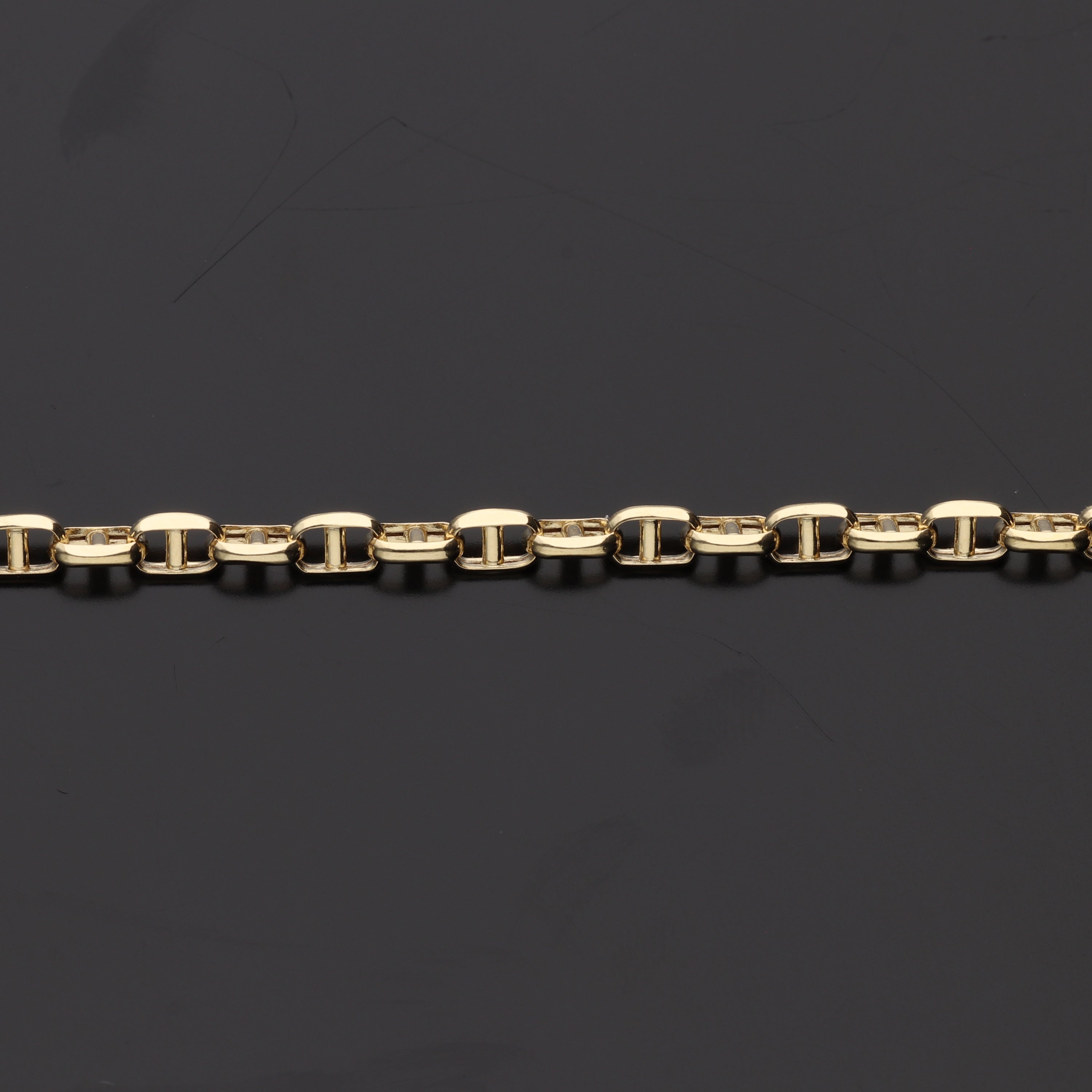 【9月限定価格オーダー】K18  中空スカルチェーン  ネックレス｜GAUR-0004