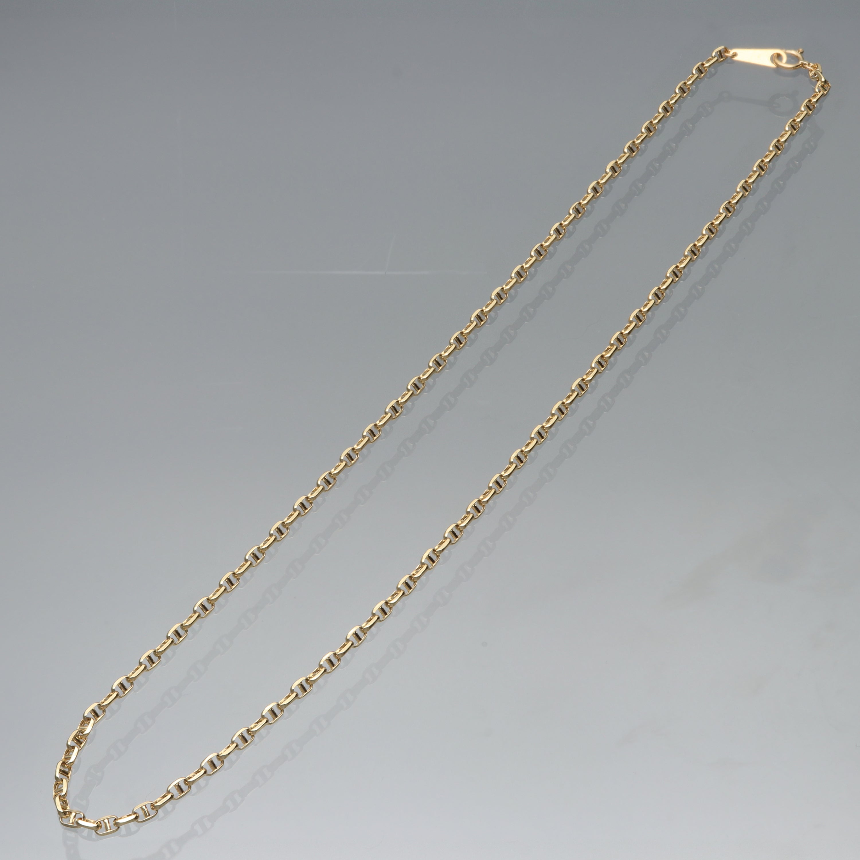 【9月限定価格オーダー】K18  中空スカルチェーン  ネックレス｜GAUR-0004