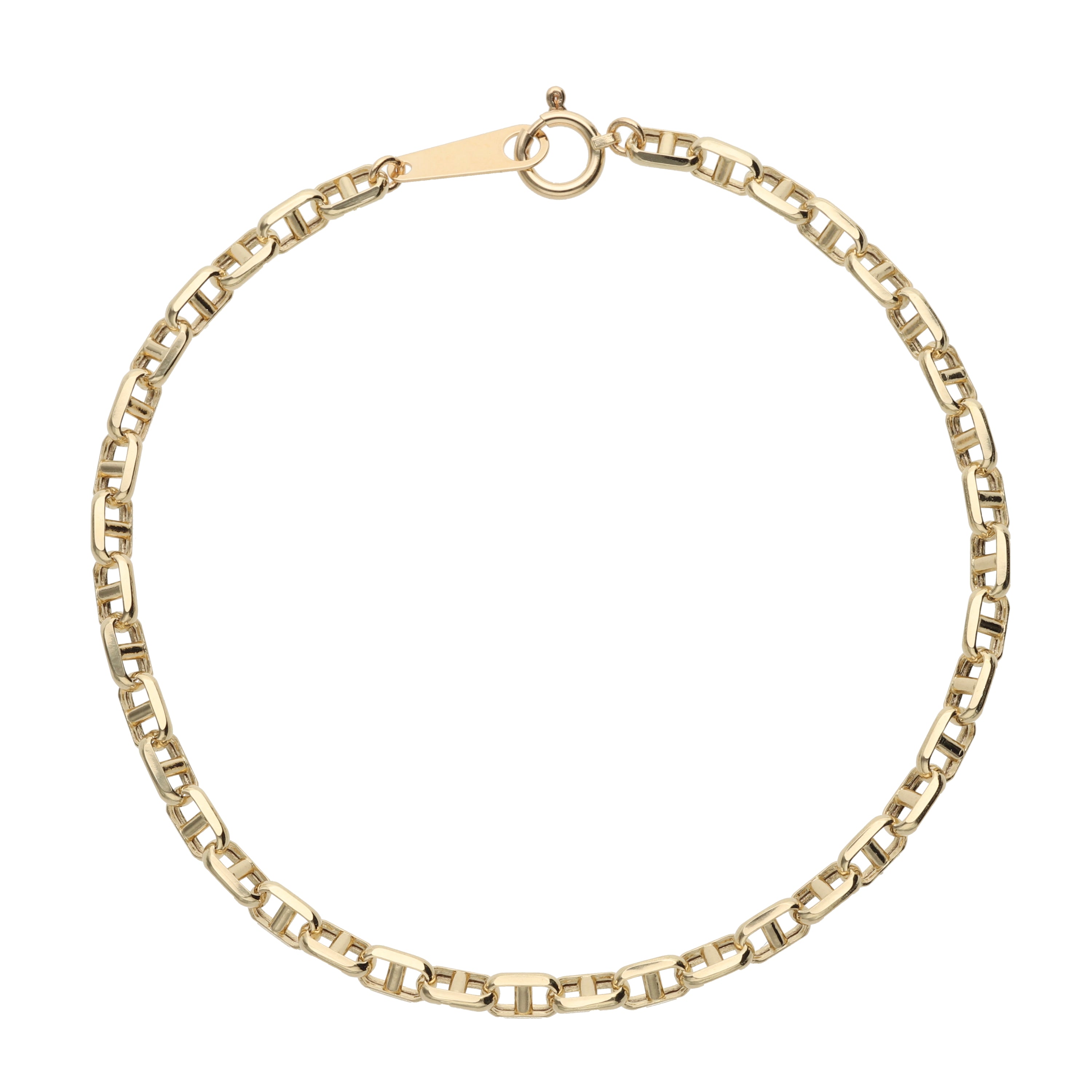 【9月限定価格オーダー】K18  中空スカルチェーン ブレスレット｜GAUR-0005