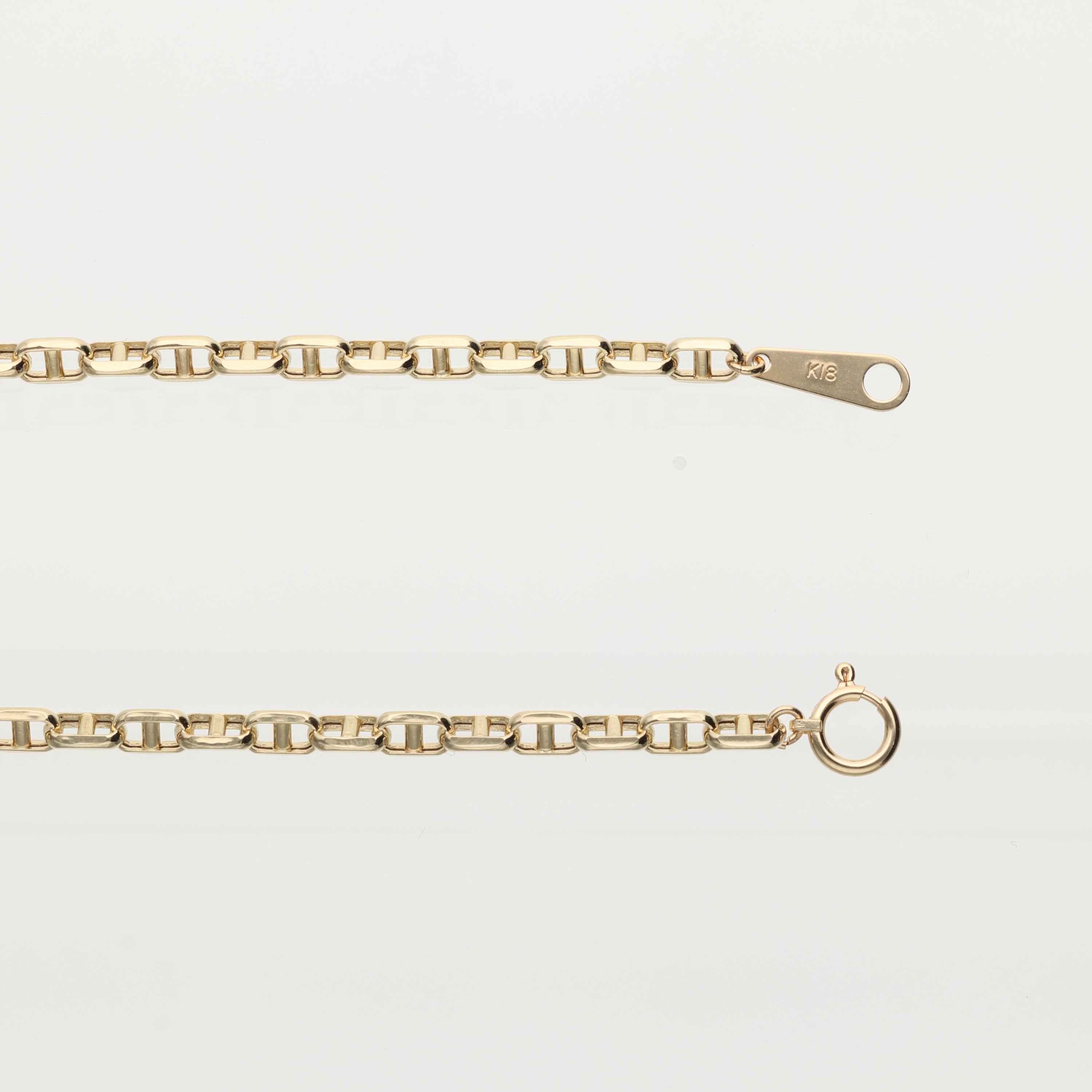 【9月限定価格オーダー】K18  中空スカルチェーン ブレスレット｜GAUR-0005