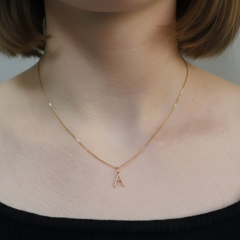 K10  イニシャル  ペンダントトップ｜GD-8023A～Z