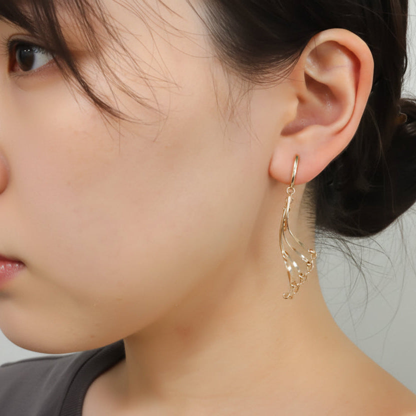 K14GF/SV  振り仰ぐ美徳  イヤリング｜GFE4159