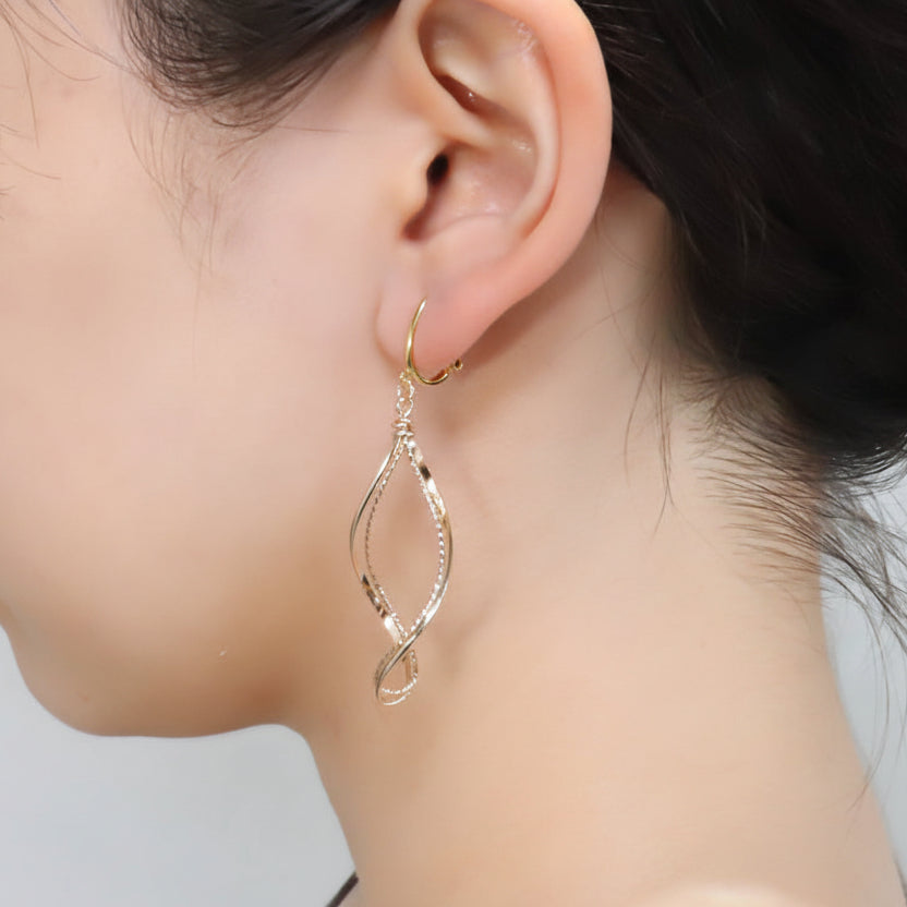 K14GF/SV  たくましさと気高さ イヤリング｜GFE4161　