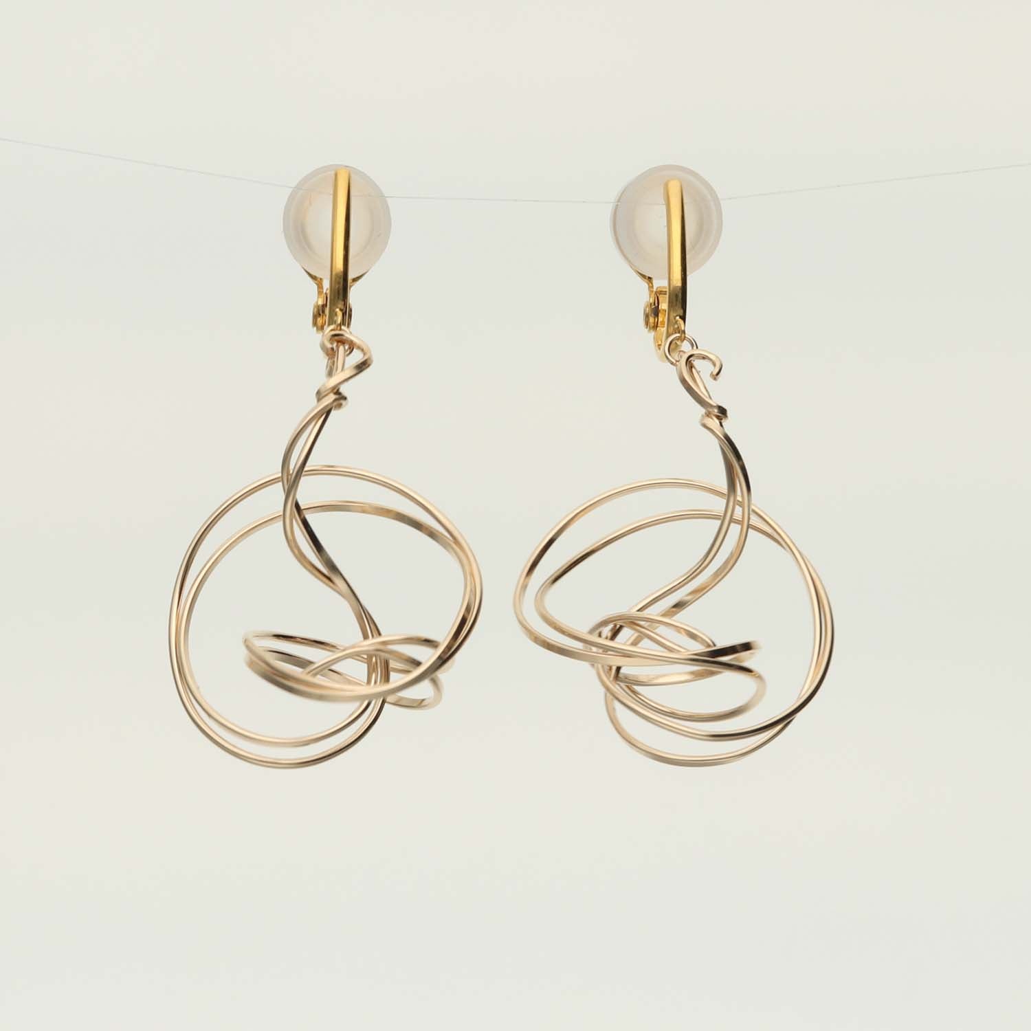 K14GF/SV  輪のゆらぎ  イヤリング｜GFE4172GD