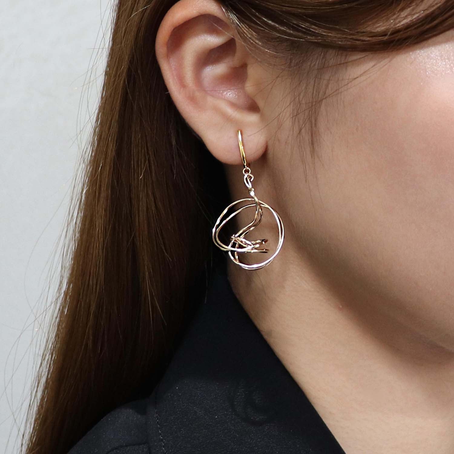 K14GF/SV  輪のゆらぎ  イヤリング｜GFE4172GD