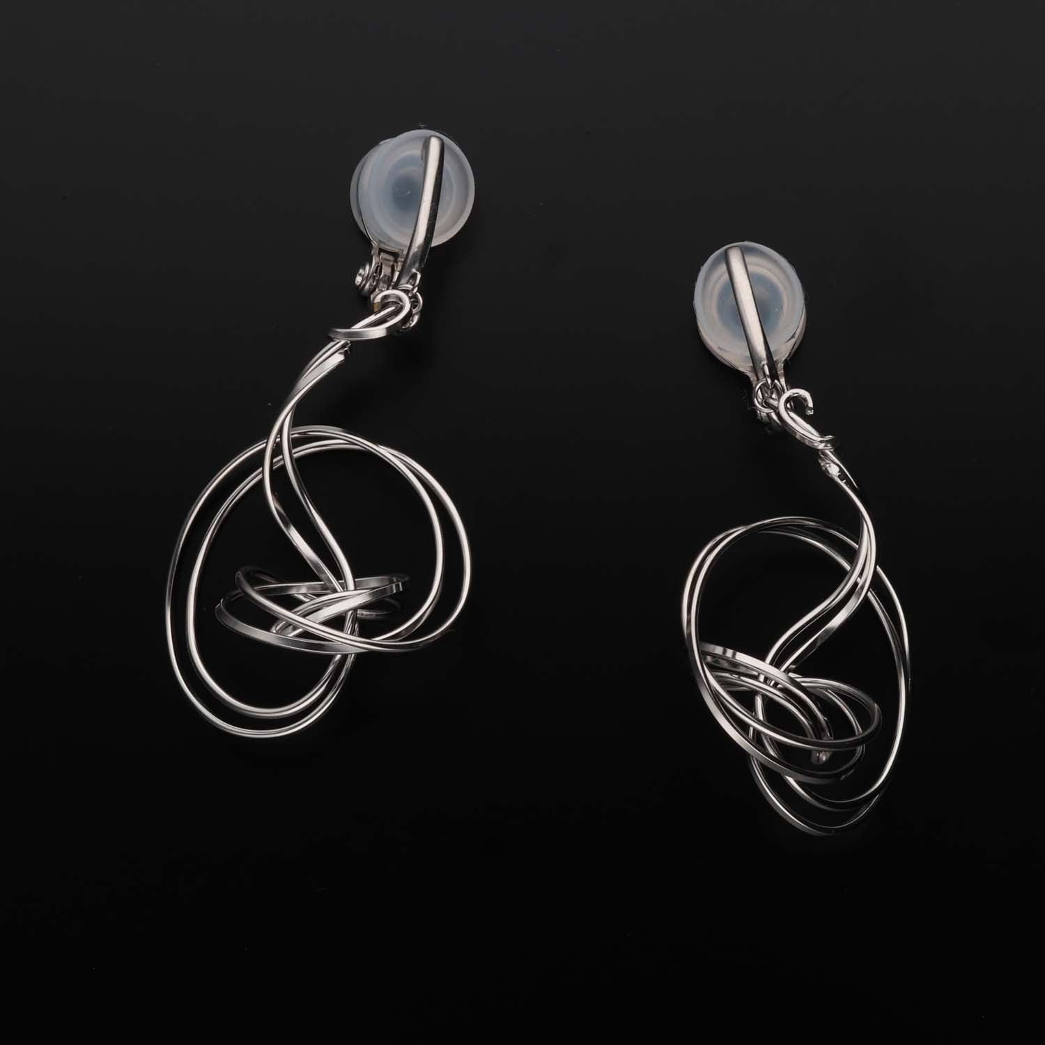 K14GF/SV  輪のゆらぎ イヤリング｜GFE4172WH