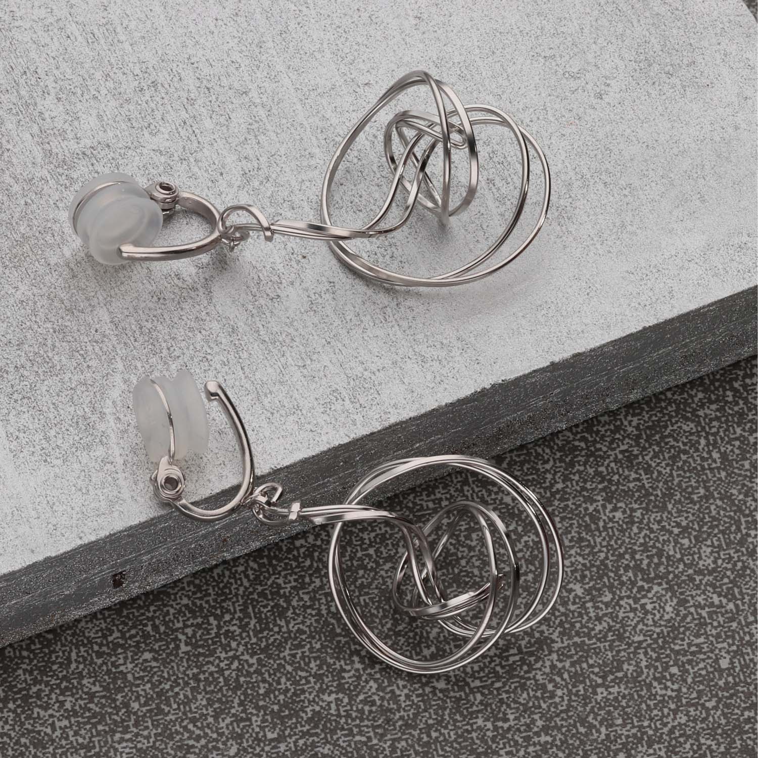 K14GF/SV  輪のゆらぎ イヤリング｜GFE4172WH