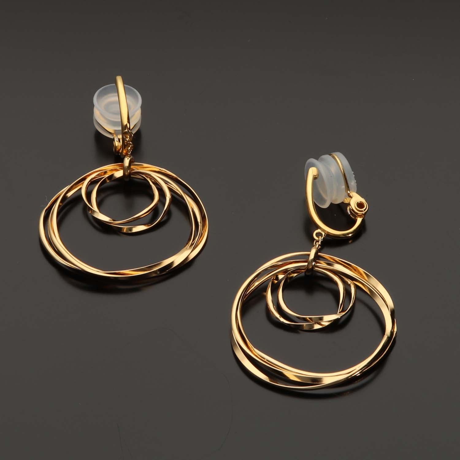 K14GF/SV  波紋のなごみ イヤリング｜GFE4175GD