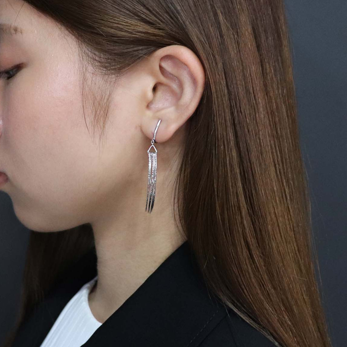 K14GF/SV  微光華のしらべ  イヤリング｜GFE4176WH