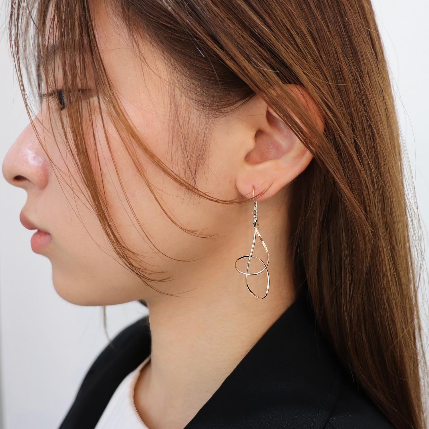 K14GF  葉音のひと息  ピアス｜GFP1358GD