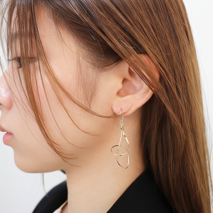 K14GF  葉音のひと息  ピアス｜GFP1358GD