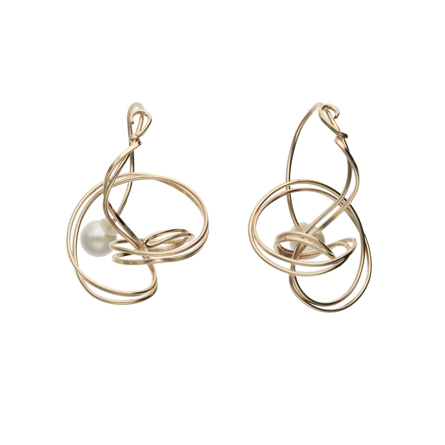 K14GF  輪のゆらぎ  ピアス｜GFP1362GD