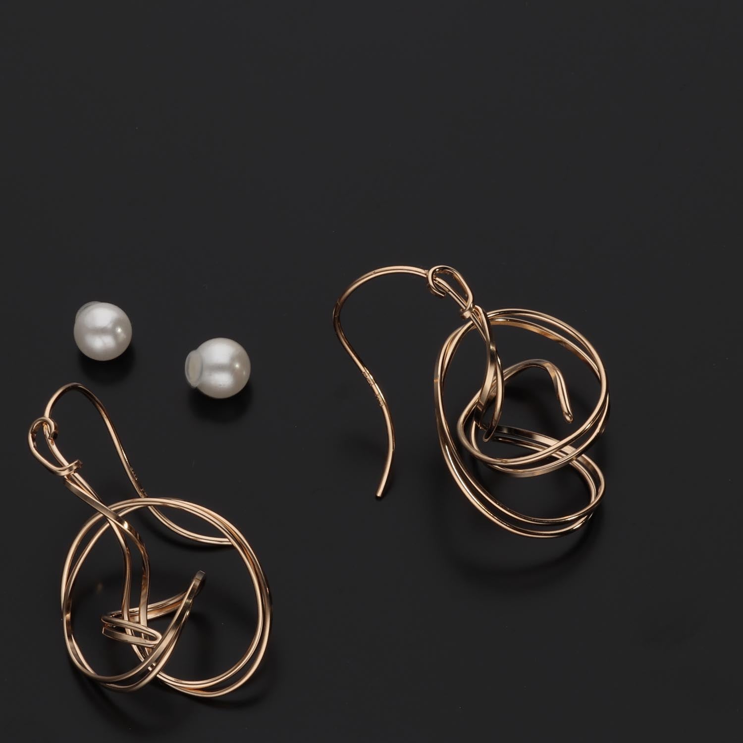 K14GF  輪のゆらぎ  ピアス｜GFP1362GD