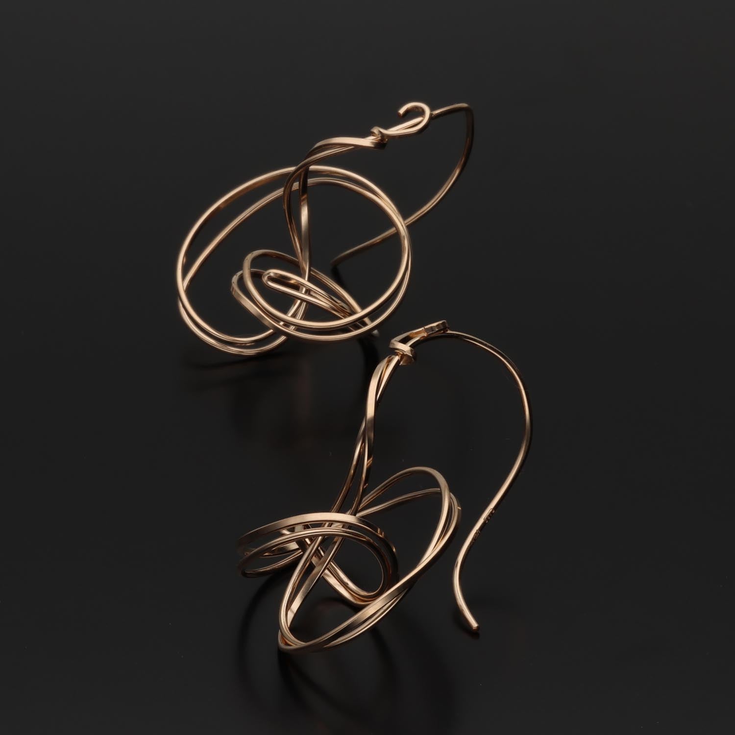 K14GF  輪のゆらぎ  ピアス｜GFP1362GD