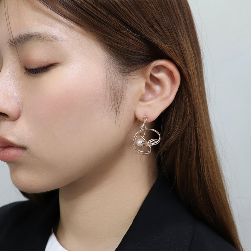 K14GF  輪のゆらぎ  ピアス｜GFP1362GD