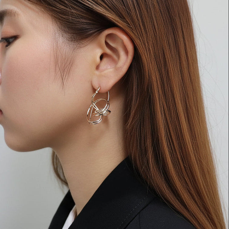 K14GF  輪のゆらぎ  ピアス｜GFP1362GD