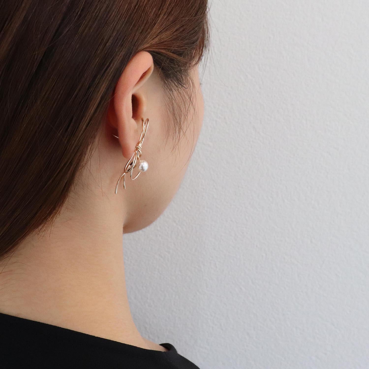 K14GF 結びのかたち ピアス｜GFP1364GD