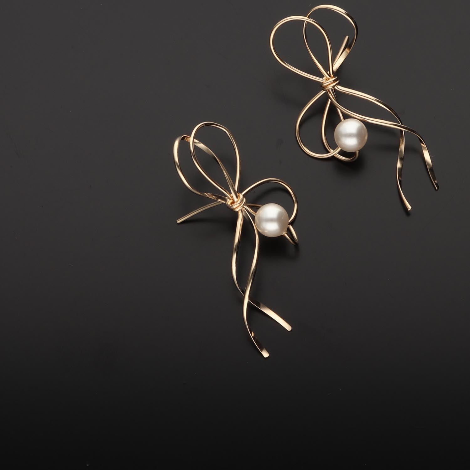 K14GF  結びのかたち  ピアス｜GFP1364GD