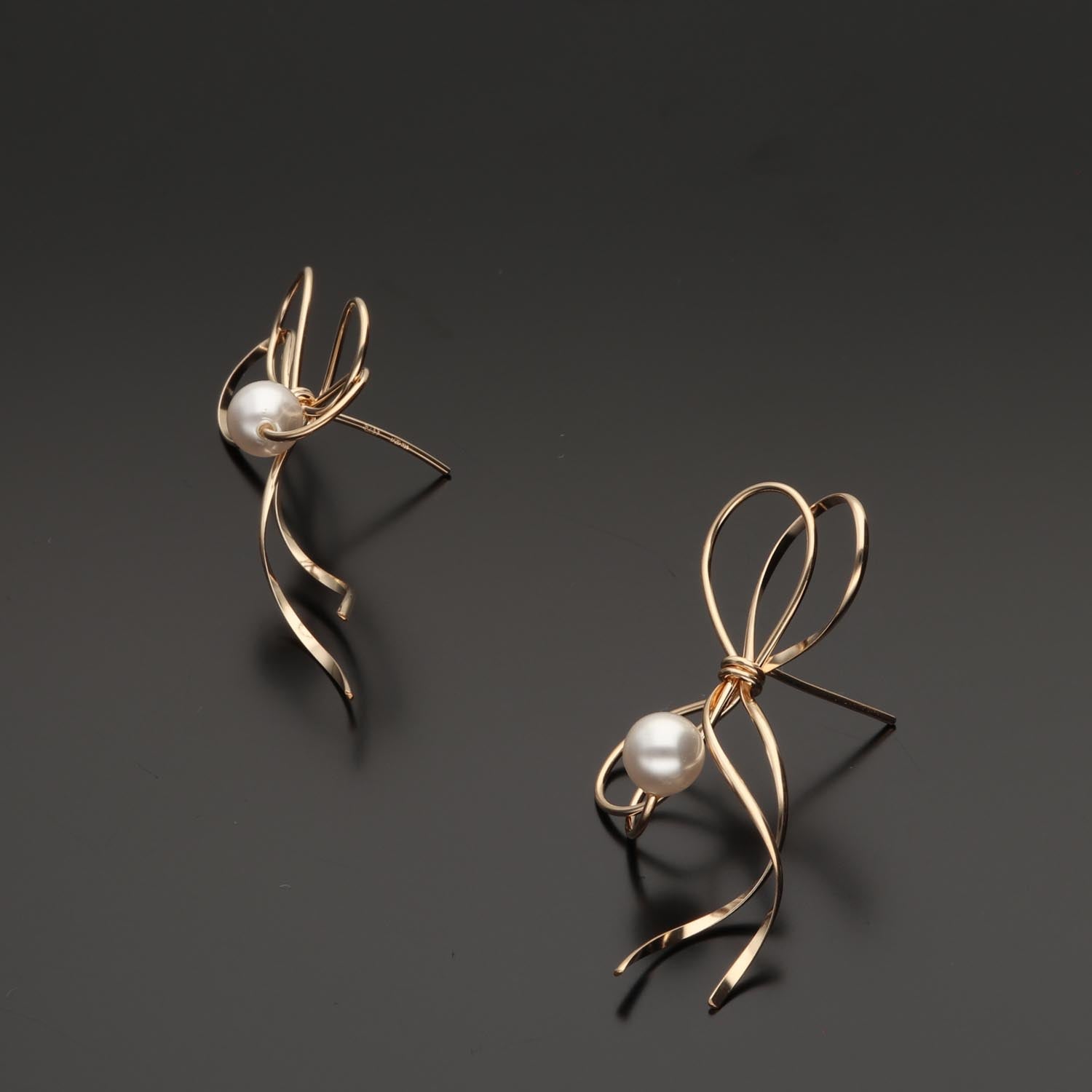 K14GF  結びのかたち  ピアス｜GFP1364GD