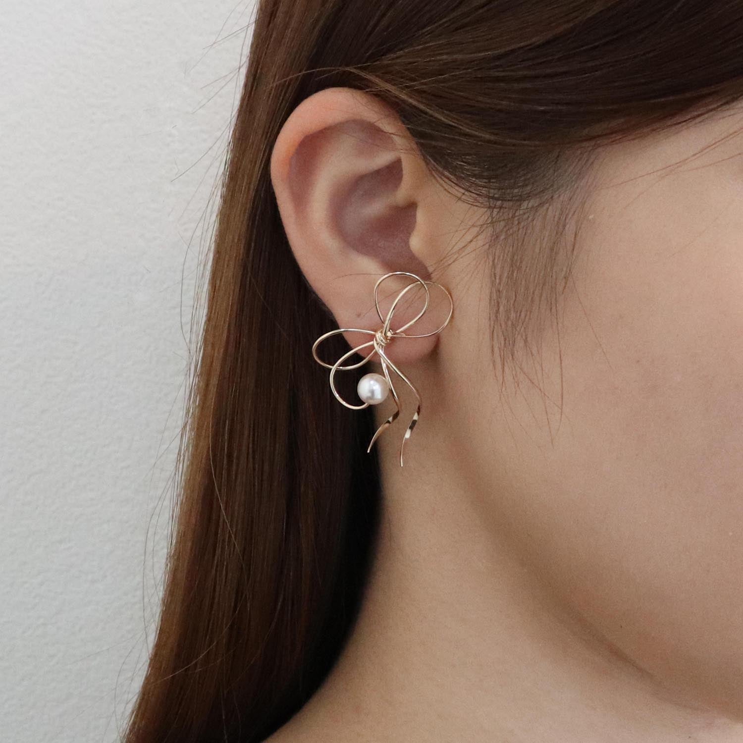 K14GF 結びのかたち ピアス｜GFP1364GD